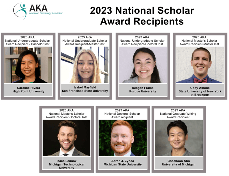 2023 AKA Student Award Winners